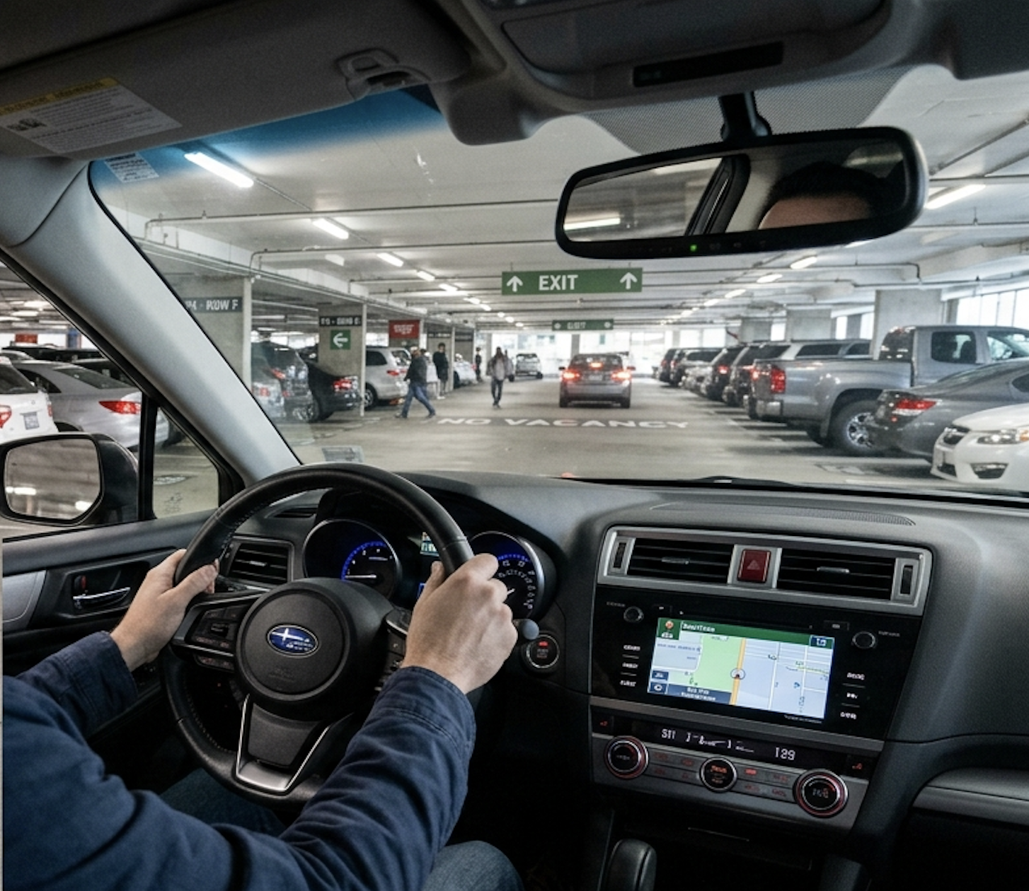 Conducteur dans une voiture